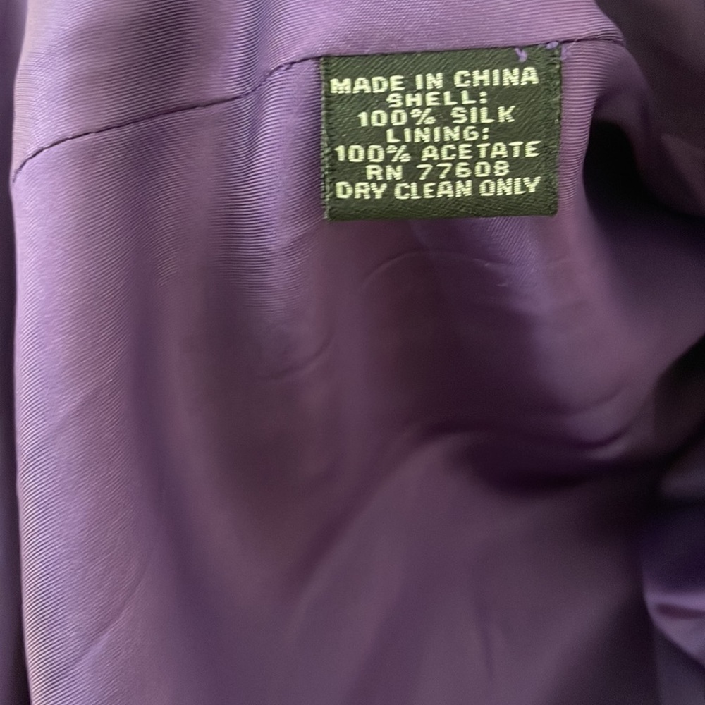 J. Peterman Purple Maxi Sundress with Flutter Sleeves - Picture 9 of 9